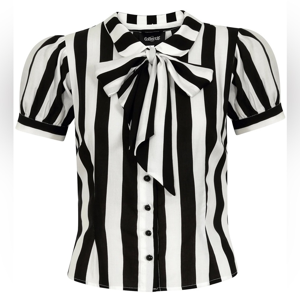Collectif Erika Beetle Stripe Blouse